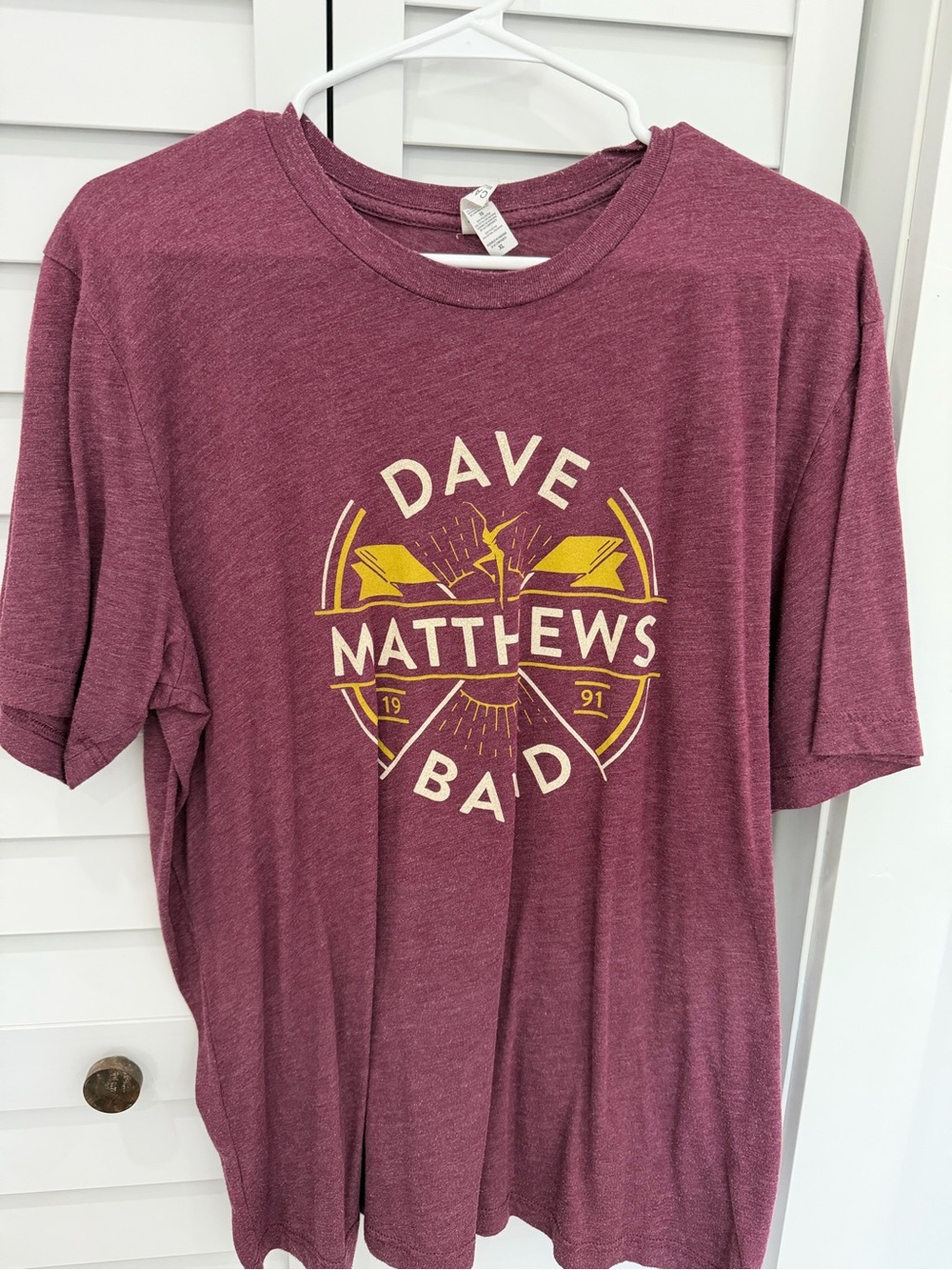 Dave Matthews Band Short Sleeve Graphic Tee - Maroon